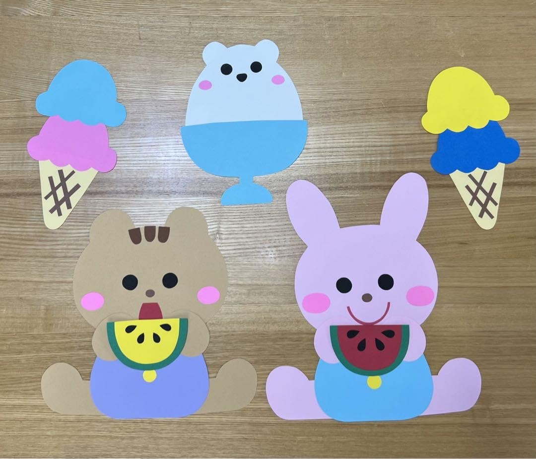 季節の壁面飾り⑥ 7月 季節の壁面飾り⑥ 7月 8月