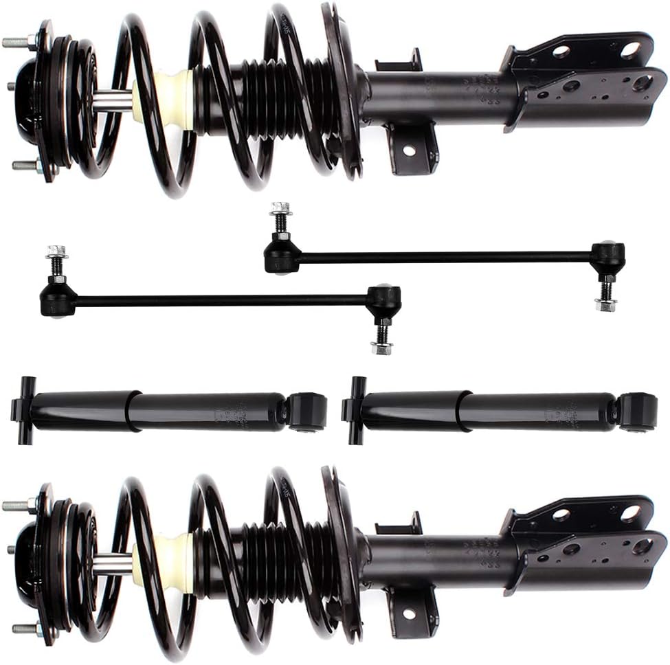 ECCPP Front Strut Spring Assembly Rear shock absorber Stabilizer Bar Link Fits 2008-2016 for Buick Enclave 2009-2016 for Chevrolet Traverse 2007-2016 for GMC Acadia replace for 172518 349125 K750155