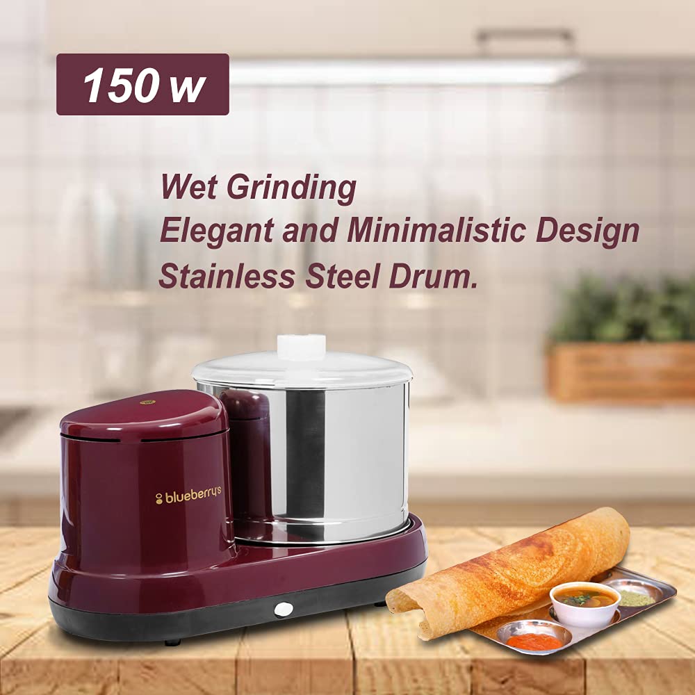 Blueberry's Wet Grinder - 2L Cherry Red -6
