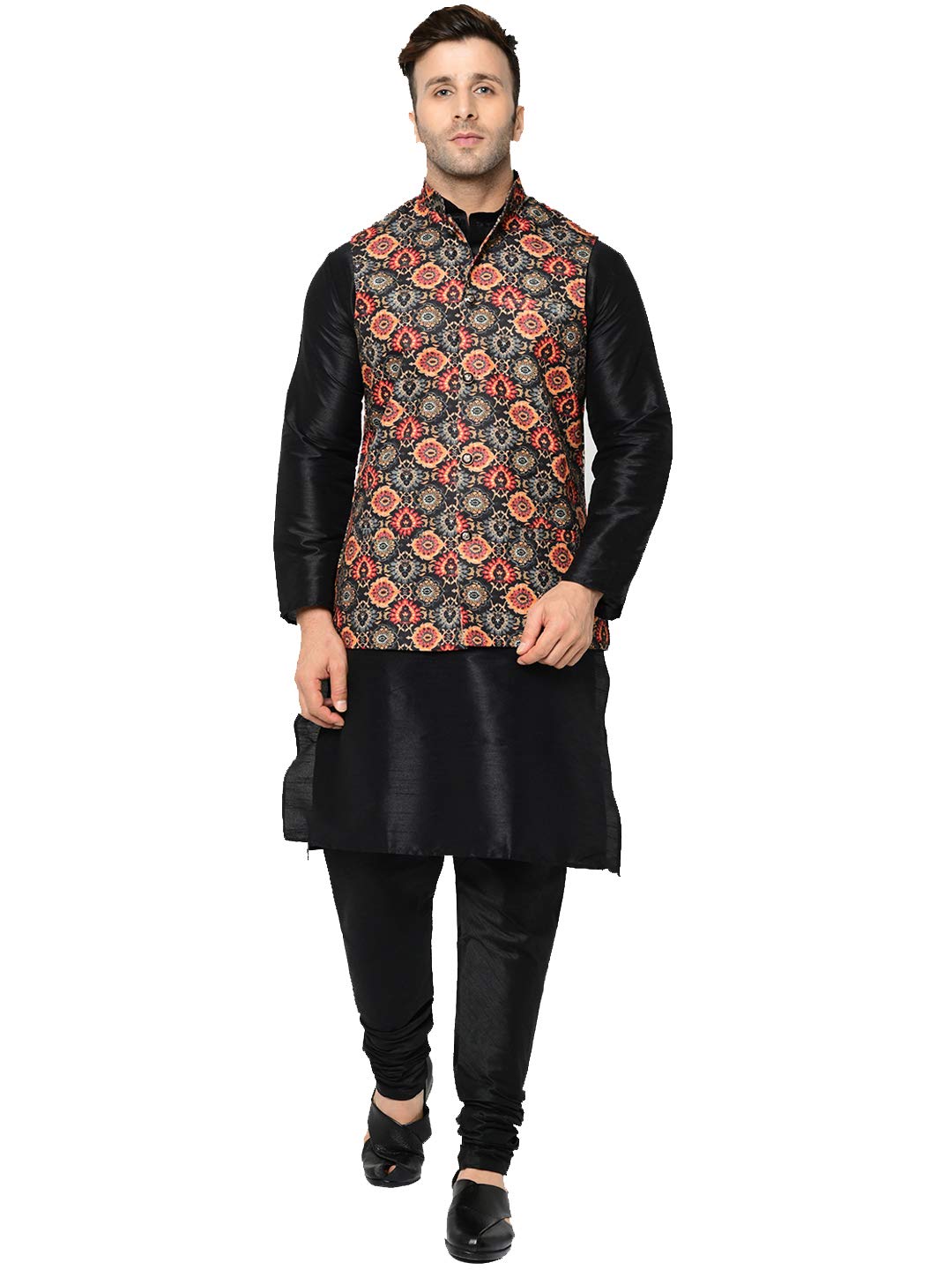 Men's Kurta Pyjama & Nehru Jacket Set.-image-20