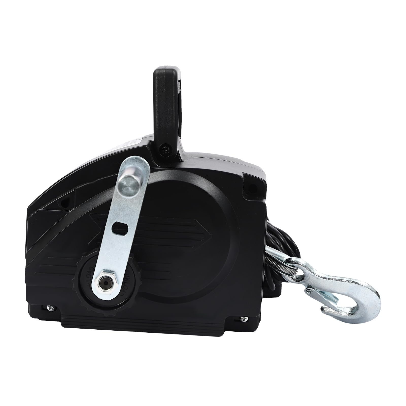 Paranco Elettrico, Verricello Portatile, 2267,96 Kg, con Manovella, Argano Di Sollevamento, Gancio Solido, Strumento Rimorchio, Cabestan A Cavo, Adatto Per Automobili, Rimorchi, Camion, Yacht, Barche