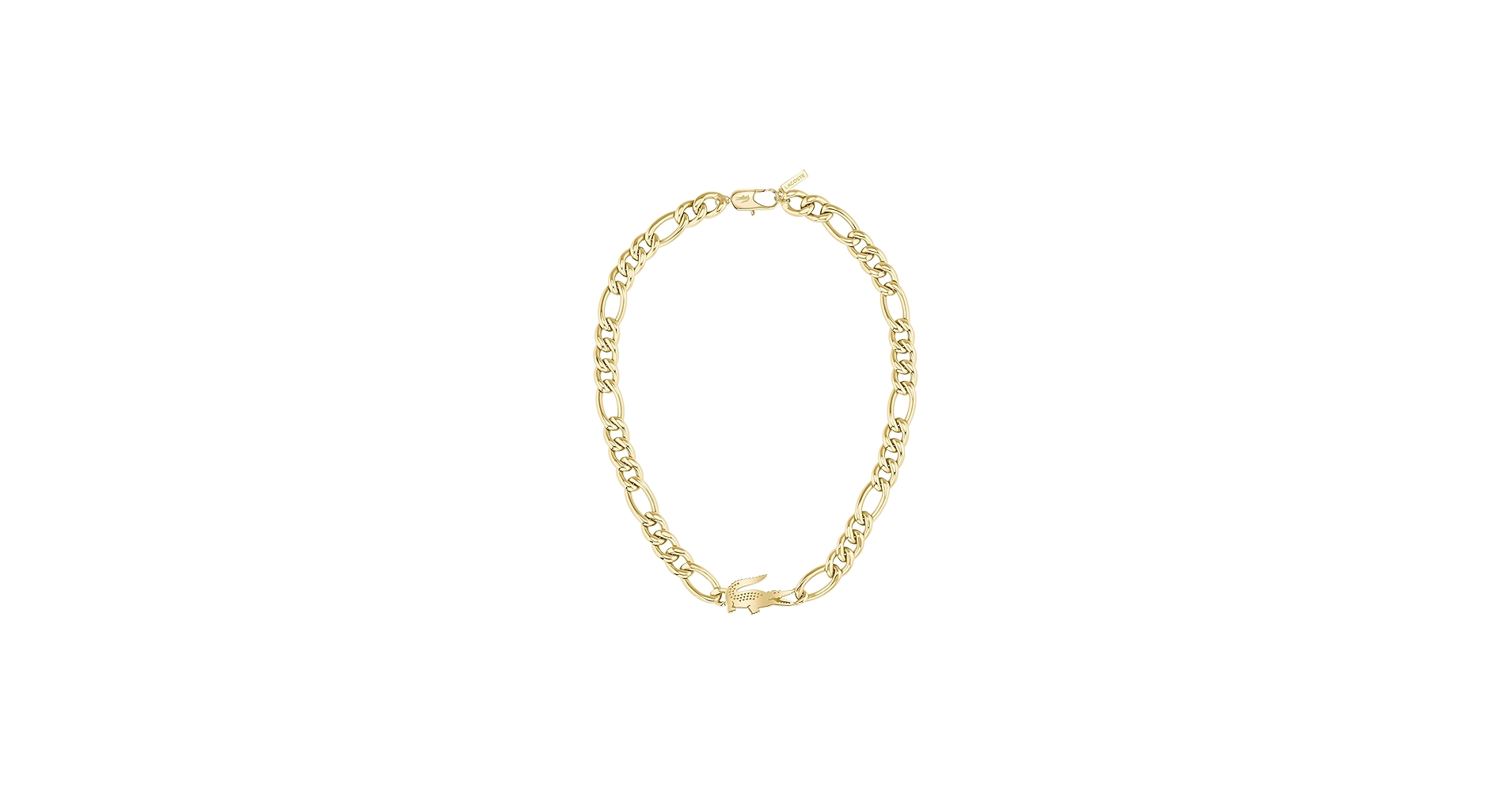 Lacoste Crocodile Chain Necklace for Men and Women