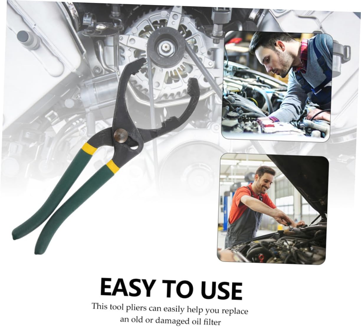 Ciieeo 2pcs Oil Filter Pliers for Engine Filter Removal Steel Tool