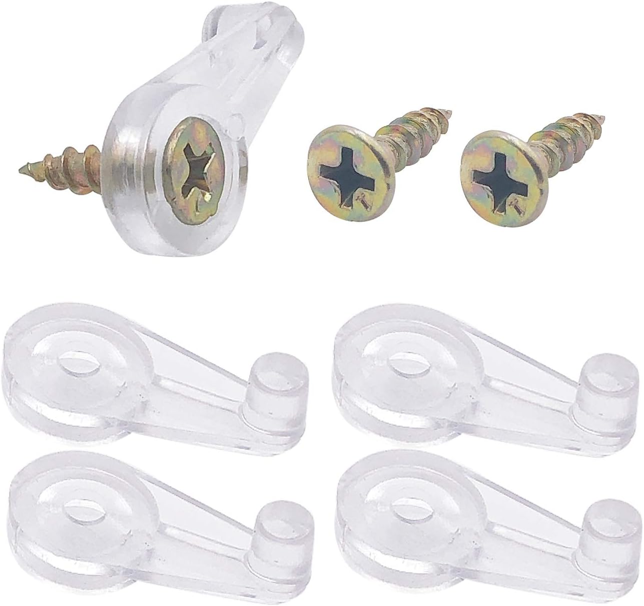 Trickortreat Glass Door Retainer Clips Set Door Wardrobe Mirror