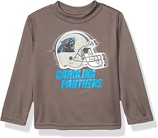 NFL Boys' Long Sleeve Grey Logo Tee Shirt