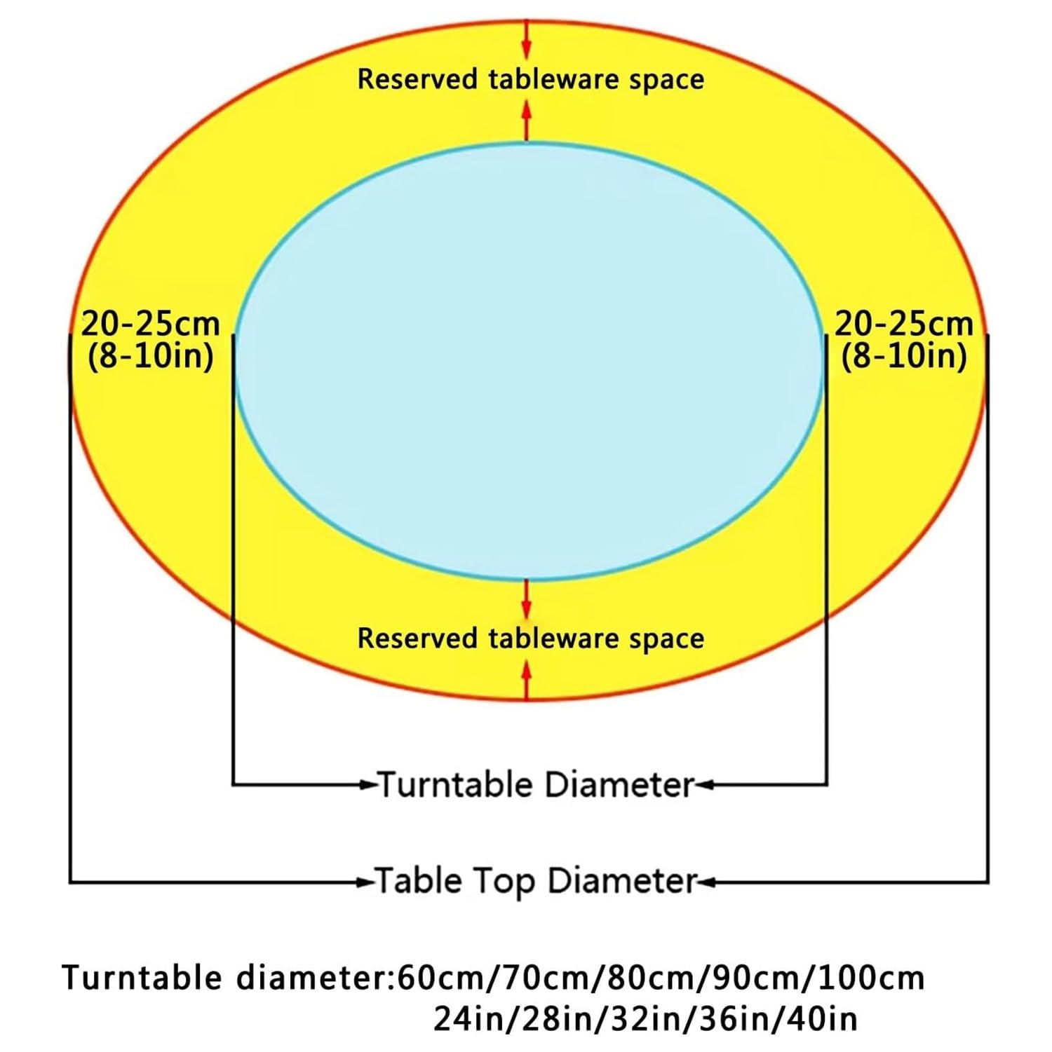 Bandeja Giratoria de Mármol, 60cm 80cm 100cm Lazy Susan Redonda, Grande Plato Rotatoria para Servir, Centro de Mesa de Comedor(Matte Gray,40"*40")