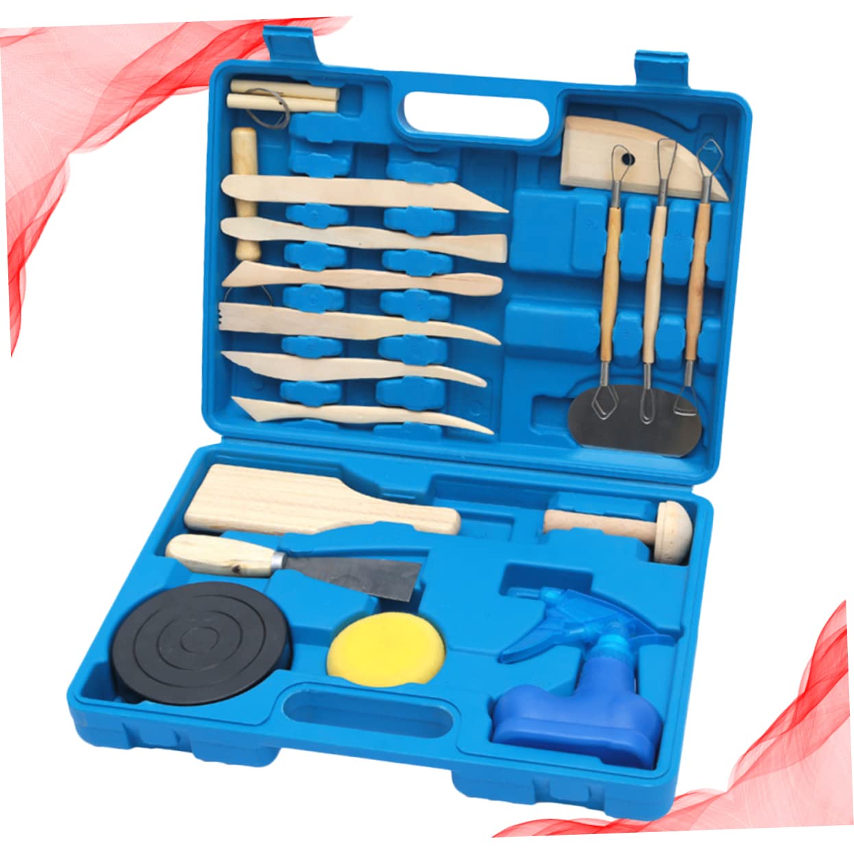 OSALADI 19 Piezas Herramientas Para Esculpir Arcilla De Kit De Herramientas Para Modelar Figuras De Arcilla Barro Taller De Arte
