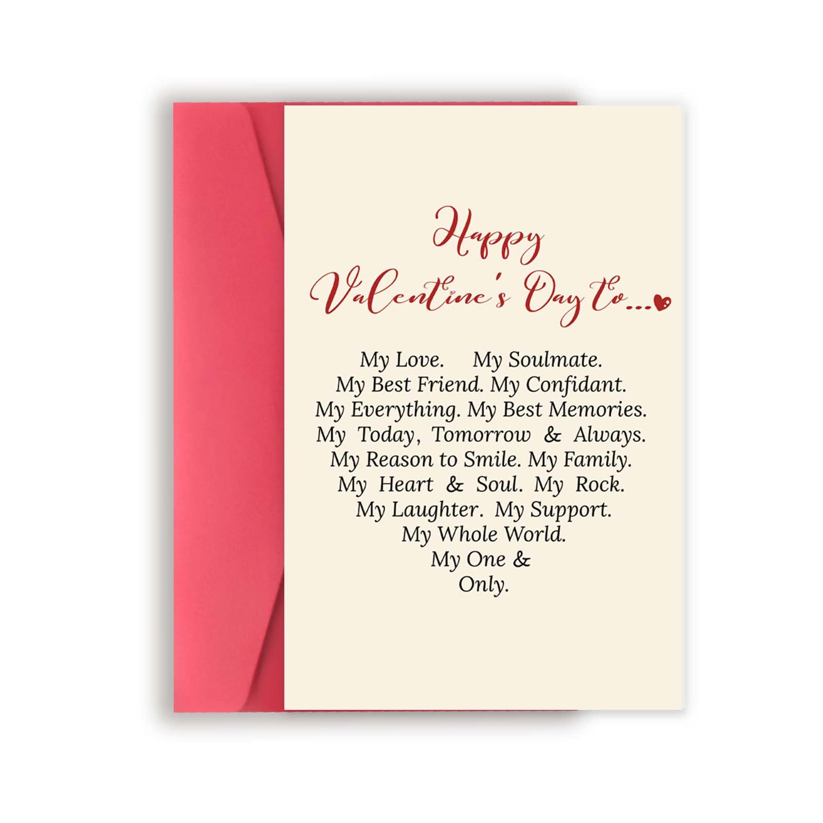 Asmallgf Happy Fiance Fiancee Valentine’s Day Card with Sturdy Envelope, Unique Valentines Gifts for Husband Wife, Romantic Valentines Day Gift Ideas