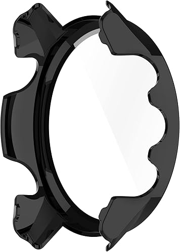 Miniatura 6 de Funda protectora compatible con Garmin Forerunner 955955, protector de pantalla solar, vidrio templado, policarbonato duro, cubierta completa,