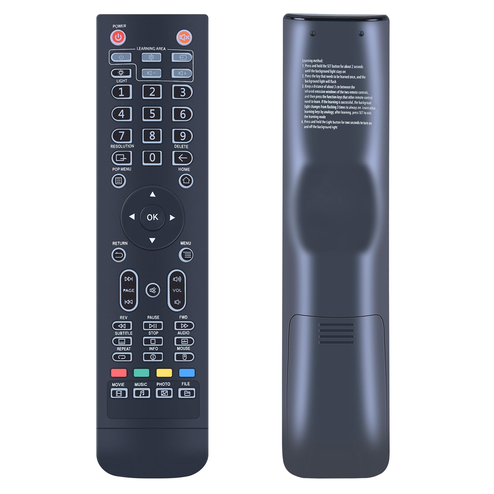 Remote Control Replacement for Zidoo 4K UHD Media Player Disk Player TV Z9S Z9X Z10 Z10pro X20 X20pro Z1000 Z1000pro UHD2000 UHD3000