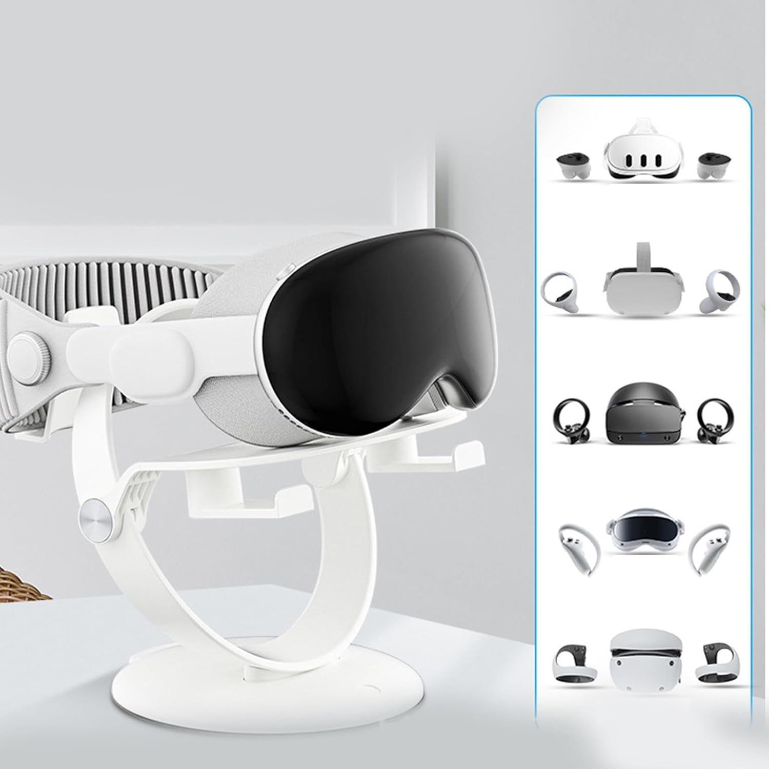 ビジョン用スタンド デスクトップストレージホルダー メガネディスプレイヘッドセット用スタンド アクセスヘッドセットディスプレイドック