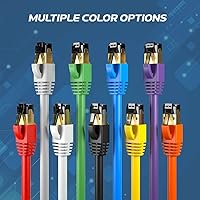 Vista 5 de Cables Direct Online Cable de Parche Ethernet SFTP Cat8 Amarillo de 7 Pies 40Gbps 2000Mhz Conexión Cobre Blindado 26AWG RJ45 Retrocompatible