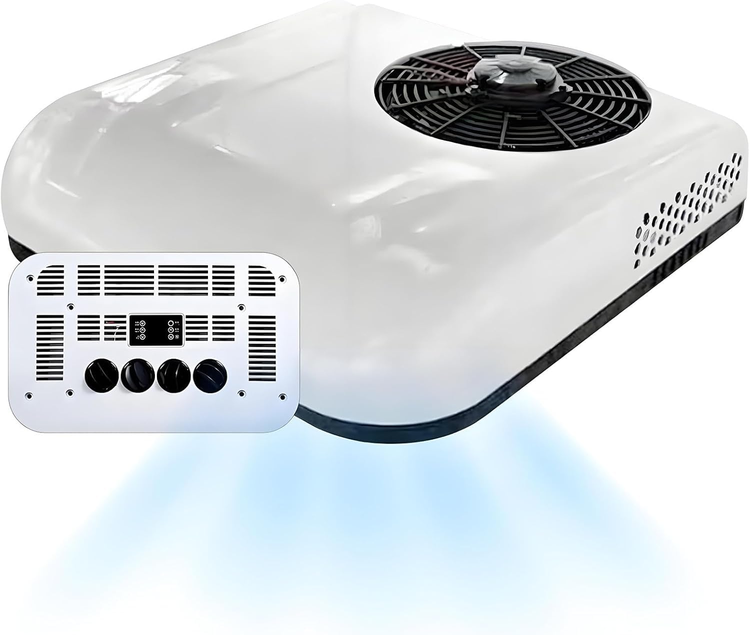 Sistema di climatizzazione da Tetto per Riscaldamento e Raffreddamento, Facile Installazione per Camion, Camper, Autobus e macchinari Pesanti.