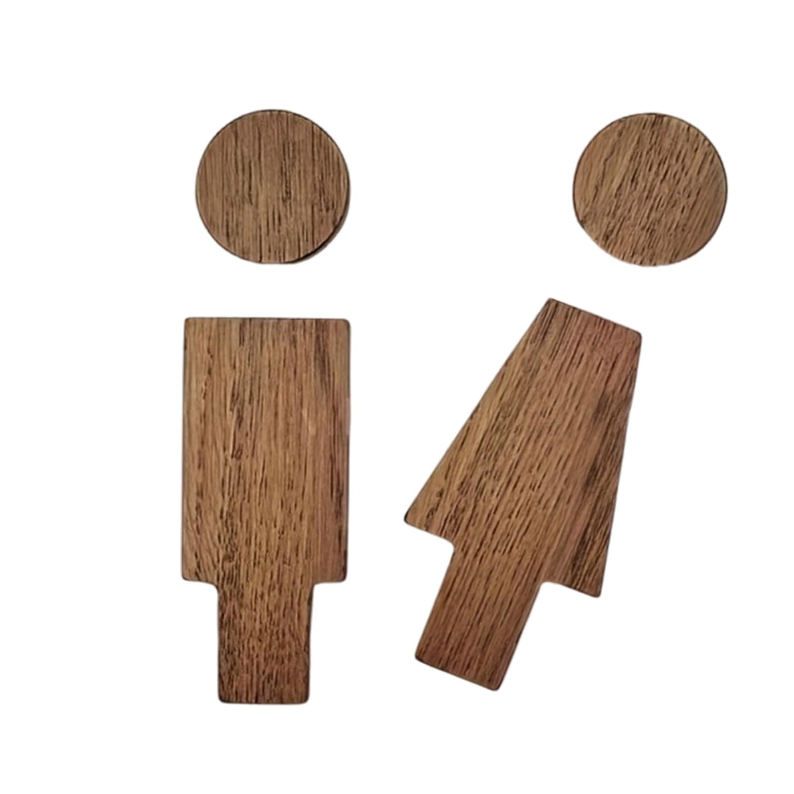 X-Institute And Women Wood Toilet Sign Set for Home Restaurant Decors Bathroom Door Signs Restroom Signage Wall Decors Wood Toilet Sign