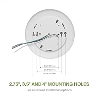 Vista 5 de ASD Paquete de 12 luces LED de disco de 6 pulgadas, 15 W, 3000 K, blanco cálido, 1200 lm CRI90+, lámpara de techo regulable, disco de montaje