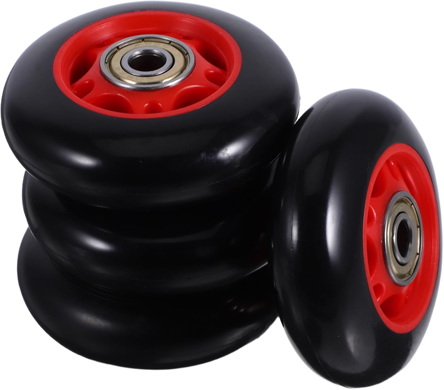 4pcs Plastic Pulley Wheels for Fitness Equipment Swivel Rollers for Treadmills Bikes Easy Mobility and Storage Accessories for Gym Machines