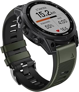 abanen silicone watch bands for garmin fenix 7x endurofenix 6x 26mm quick fit soft sport waterproof wristband strap for garmin fenix 5x plus feni