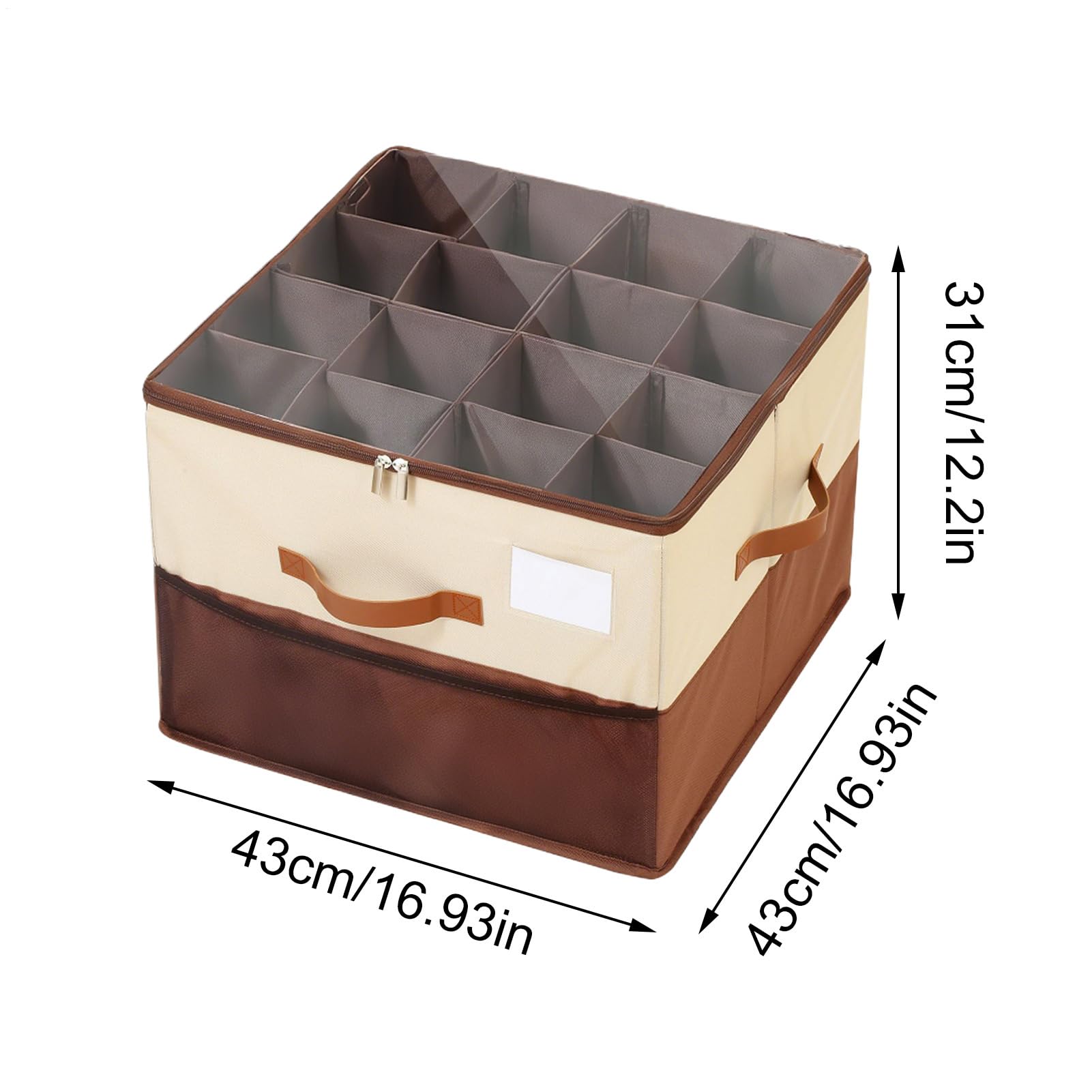 Contenitore per scarpe, organizer per scarpe, pieghevole, in tessuto, con coperchio trasparente e divisori regolabili, grande contenitore per stivali, tacchi, scarpe da ginnastica, camera da