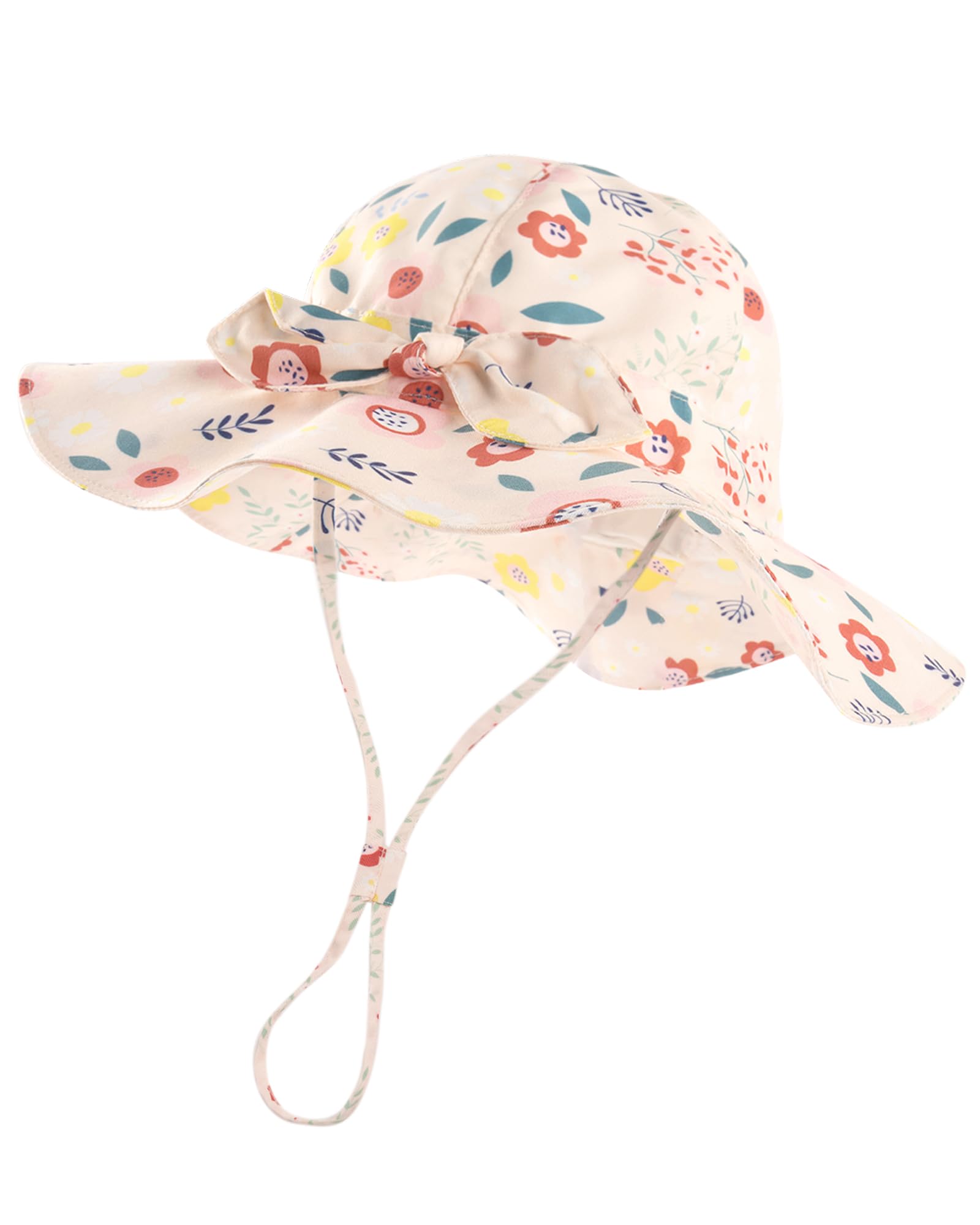 FURTALK Baby Girl Wide Brim Sun Hat with UPF 50+ Toddler Baby Sun Protection