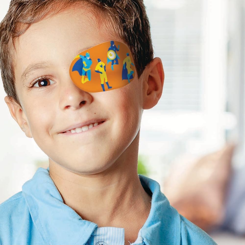 Medagel No-Ouch Eye Patches for Kids, Medical Grade Hydrogel Eye Patch for Amblyopia & Lazy Eye, Skin-Friendly & Breathable, Easy to Apply & Wear, Fun Mermaid Design, 20 Reusable Eye Patches