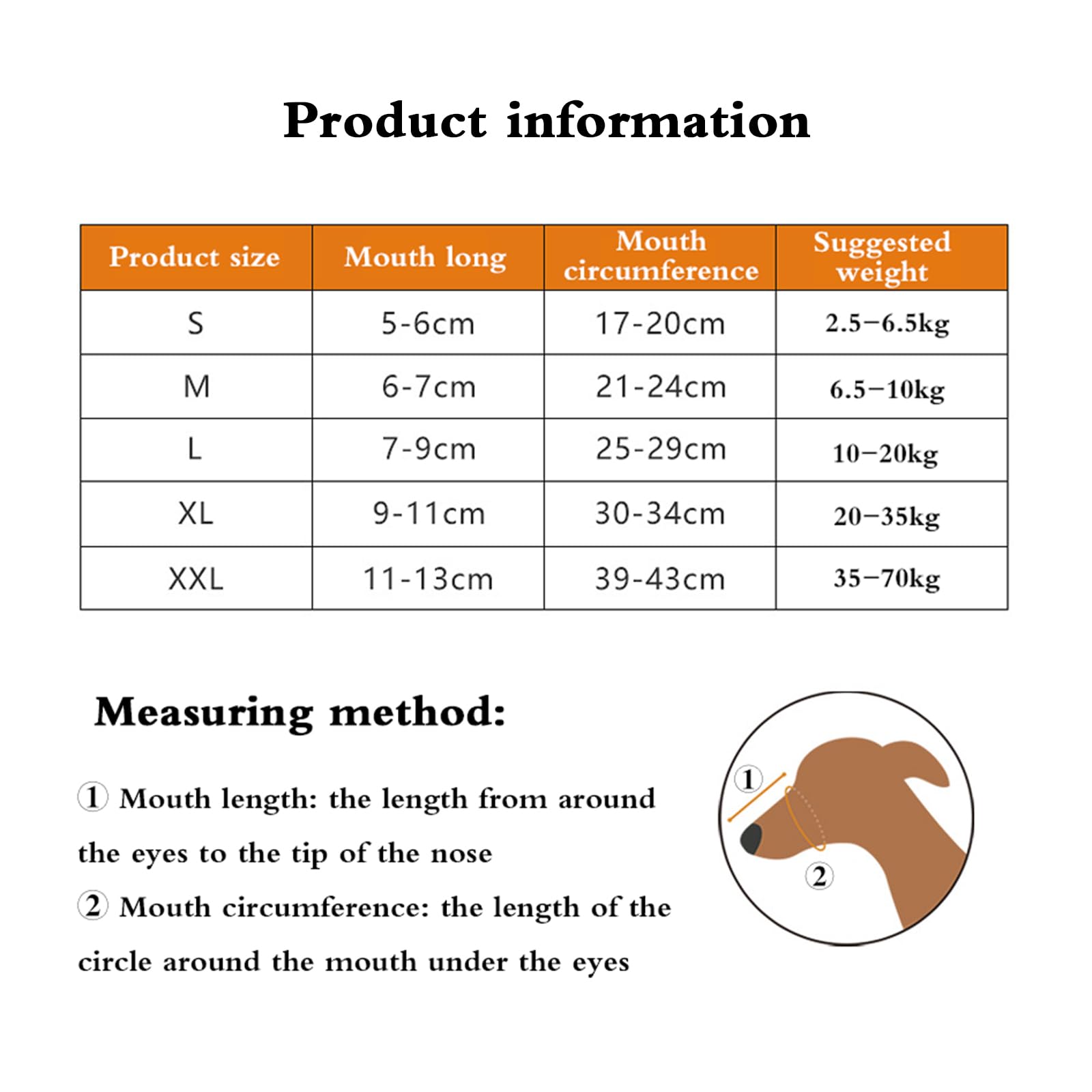 Bozal para Perros, Bozal antimordeduras for Perros, Transpirable, Ajustable y con diseño humanizado(M)