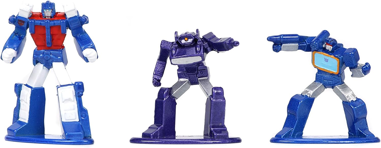 Jada Toys Transformers Series 1 1.65" 18-Pack Die-cast Figures, Toys for Kids and Adults