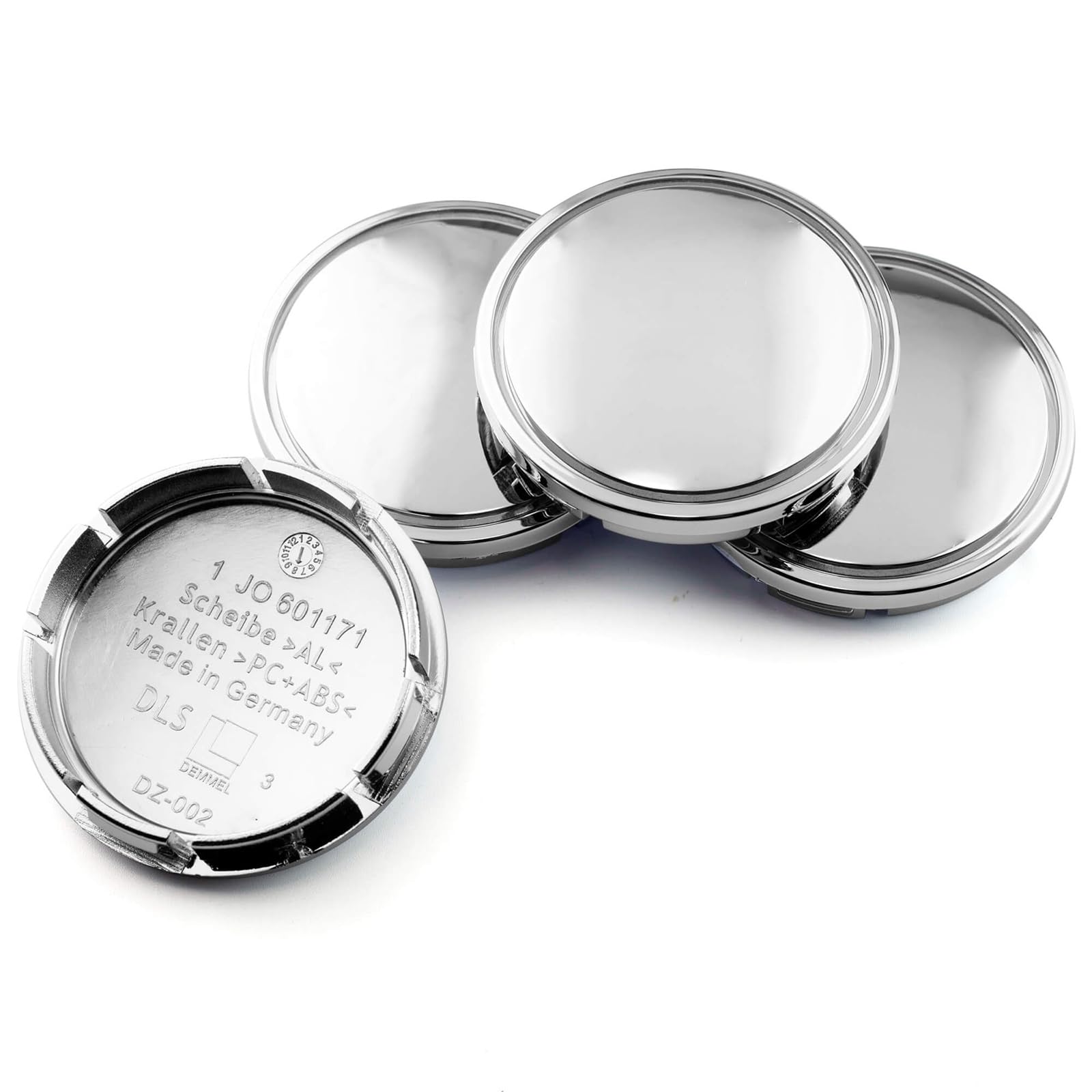 4 Stück 56 mm (2,20 Zoll) Radnabenkappen für Autos, passend für Gen5 2015–2018, Aluminiumfelgen mit 18 Zoll Felgendurchmesser, ersetzt 1J0 601 171