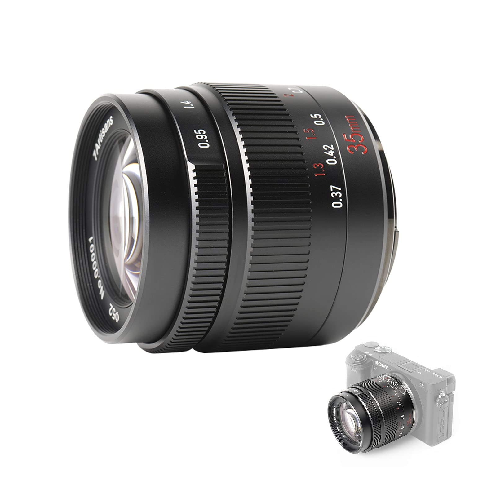 Amazon.co.jp: 7artisans 35mm F0.95 APS-C 手動単焦点レンズ 交換
