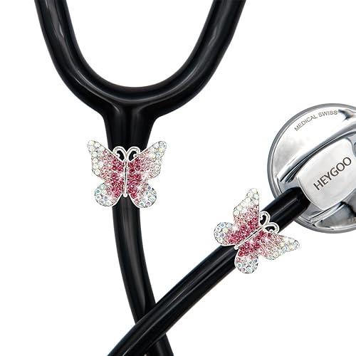 Pink Butterfly Stethoscope Decoration