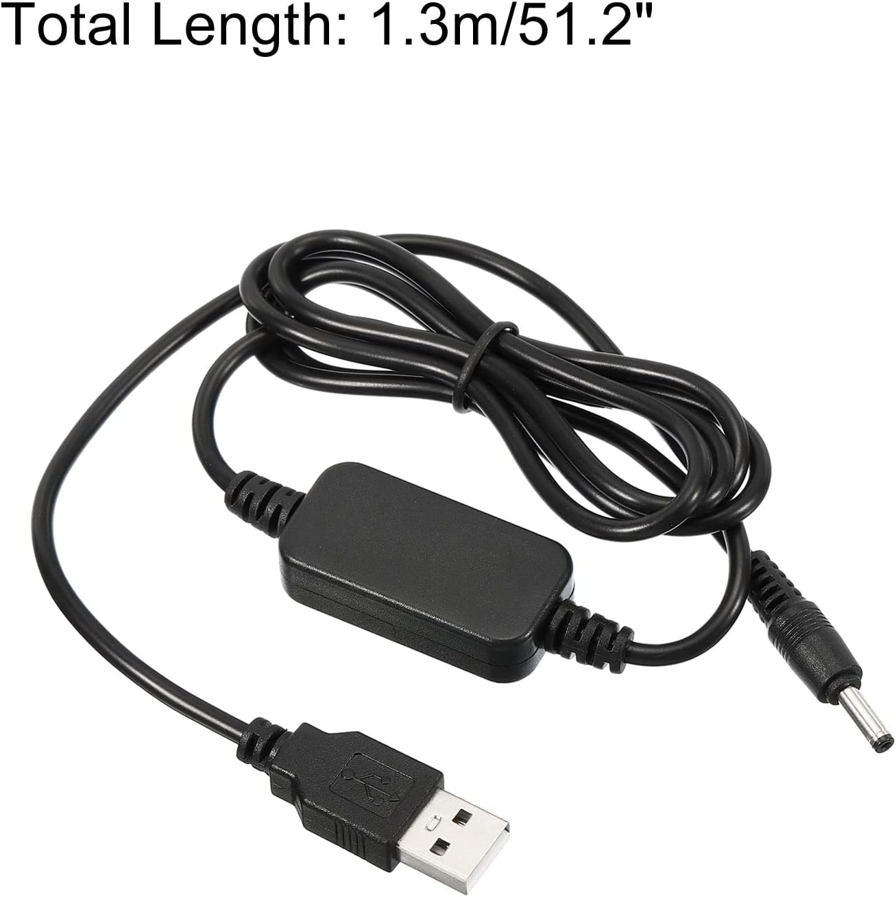 PATIKIL 12W 1.3A USB Step Up Voltage Converter, DC 5V to DC 9V Power Supply Adapter Jack 3.5x1.35mm Cable for Router LED Lamp Speakers