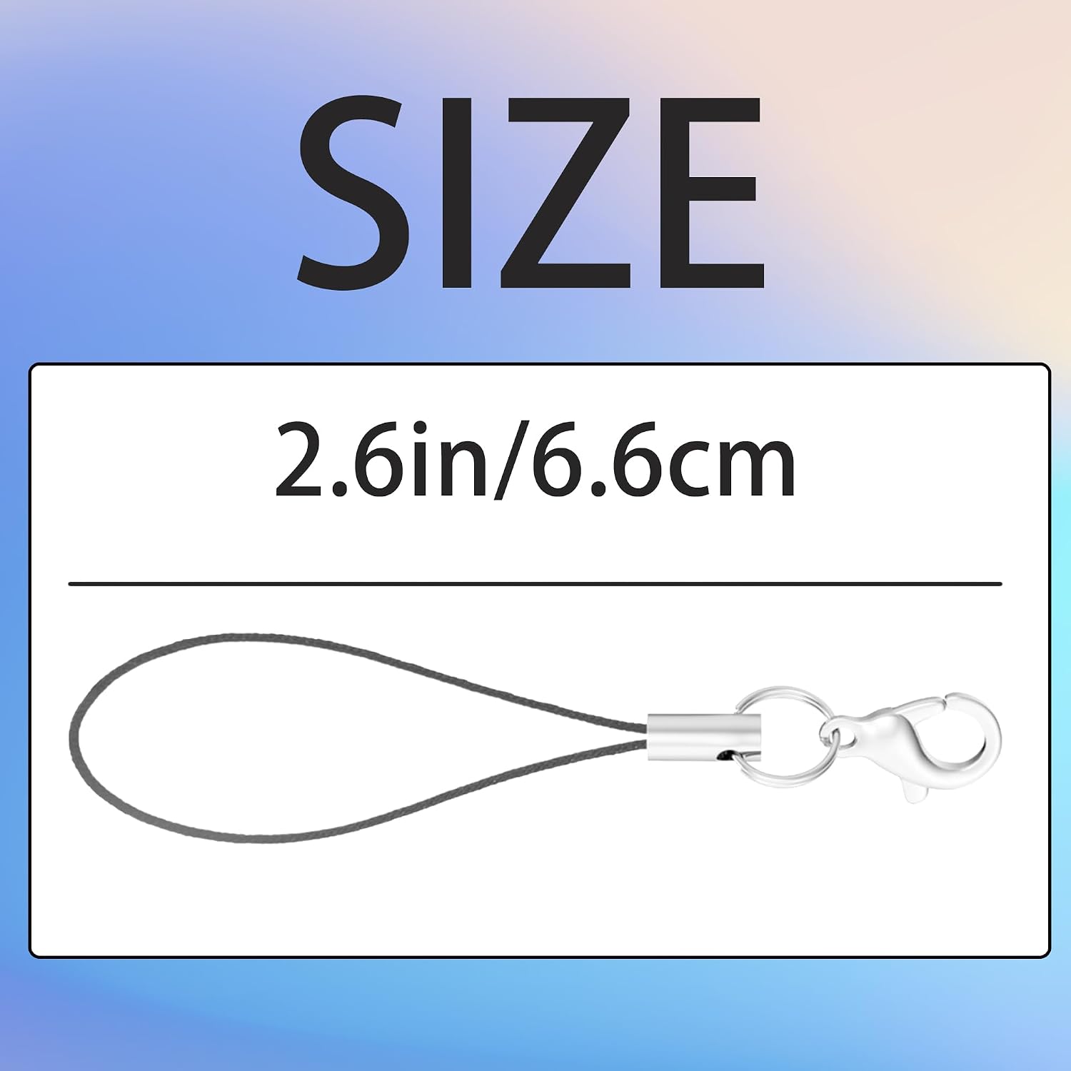 10 Pcs Phone Charms Strap, Lanyard Straps with Lobster Clasps, String for Keychains, USB Drives & DIY Jewelry