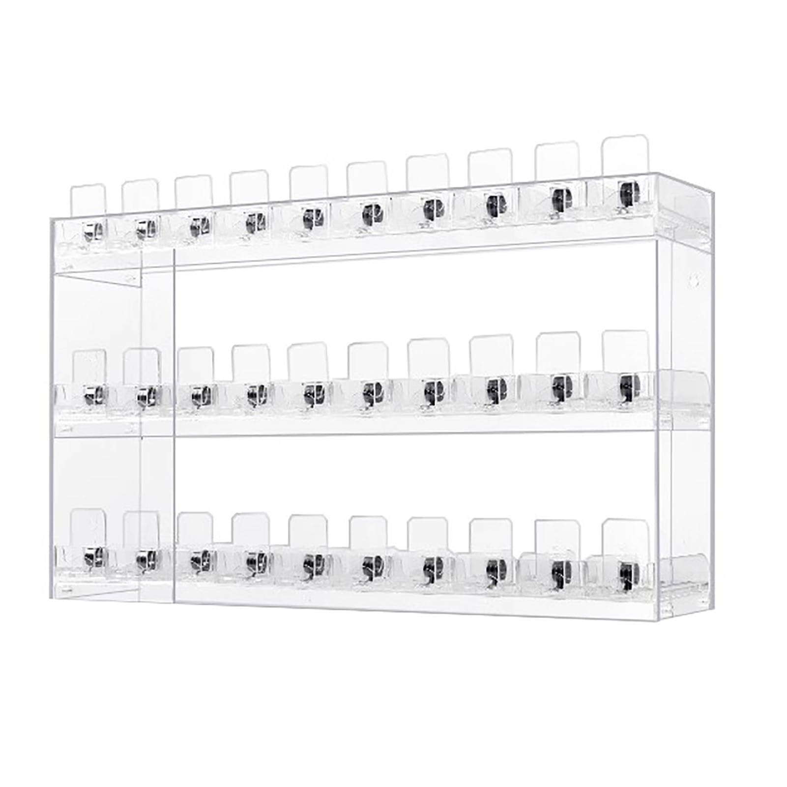 Espositore per Sigarette, Supporto a Parete in Acrilico, spingi Sigarette Automatico per vetrine di Negozi, Design Rettangolare per Punti Vendita.