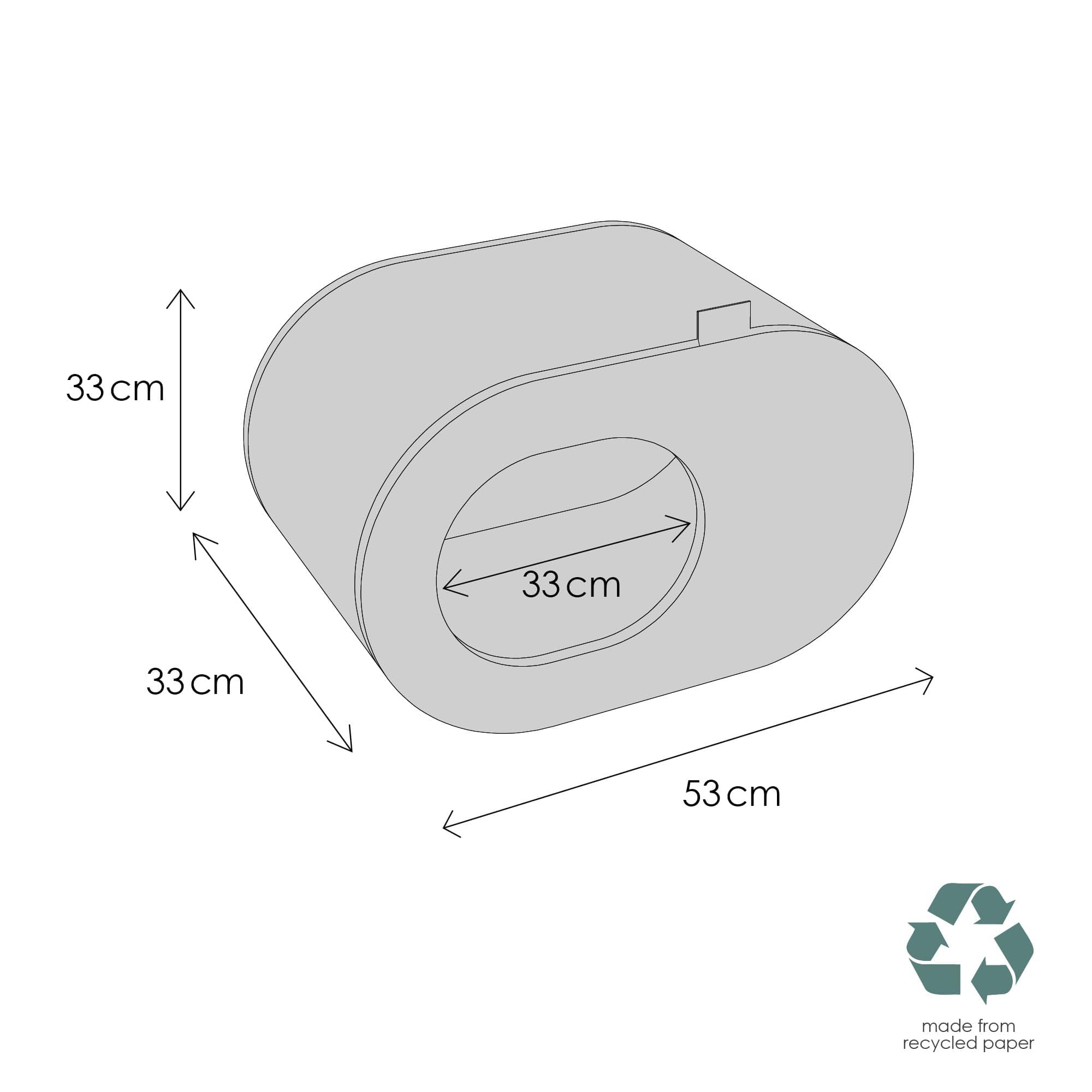 LucyBalu PAPERCAVE Cueva para gatos de cartón rascador, posibilidad de arañar para gatos, cabaña de cartón ondulado, espacio para dormir para gatos, muebles para gatos, casa rascadora, juguete para