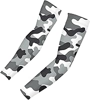 Vista 28 de CLOHOMIN Mangas para brazos, protección solar, mangas de compresión, cubierta de tatuaje para mujeres y hombres, manga deportiva atlética refrescante