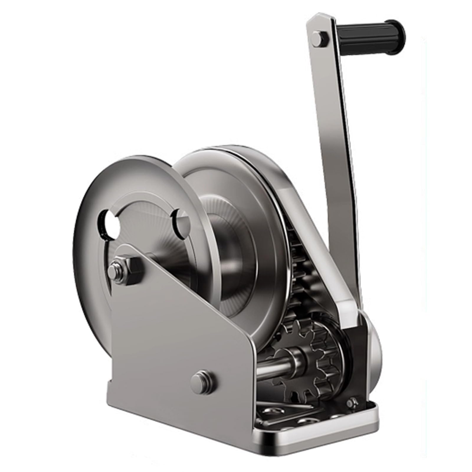 Manuelle Seilwinde 304 Edelstahl Hebebühne, kompaktes Design, Dual-Direction-Ratschenmechanismus zum Heben und Abschleppen – ohne Drahtseil und Haken