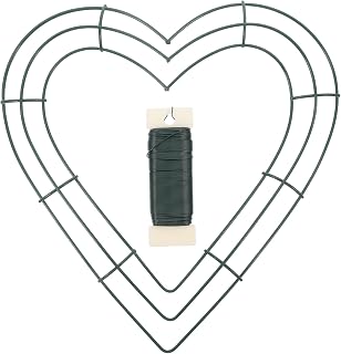 Heart Shaped Wire Wreath Frame Iron for New Year Decorations