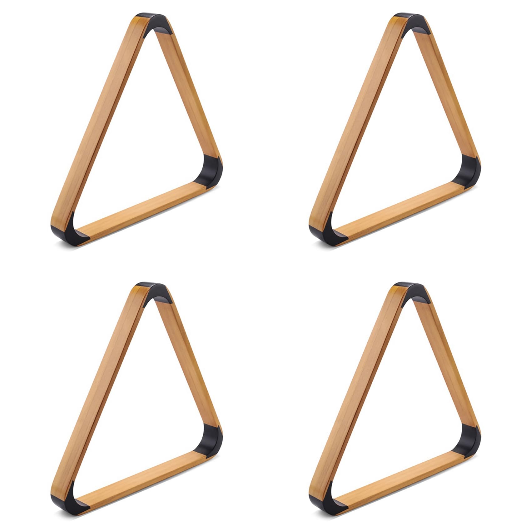4X Legno Biliardo Ball Rack Solido Triangolo Rack Pool Ball Racks Triangolo Biliardo Ball Rack Biliardo Triangolo Rack