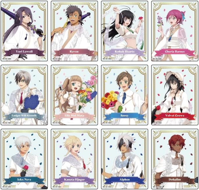 Tales of Series 06 Box D [Official Illustration] Acrylic Cards, Box of 12