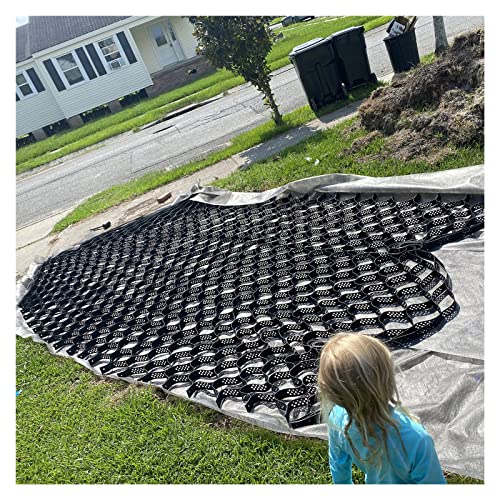 Geocell stabilisateur de gravier 10cm dalle nid d'abeille bâche pour sol de parking carrossable