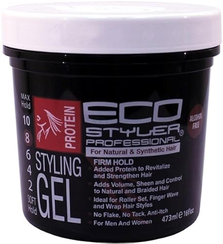 Miniatura 1 de Eco Style Styling Gel Super Protein negro 16 onzas