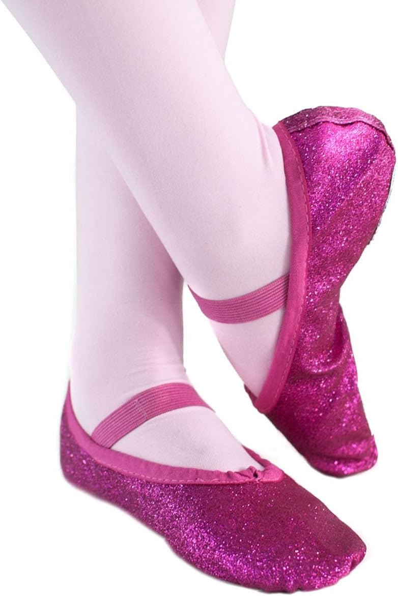 Sapatilha Meia-Ponta Glitter Infantil Só Dança IF22D, Pink, 25