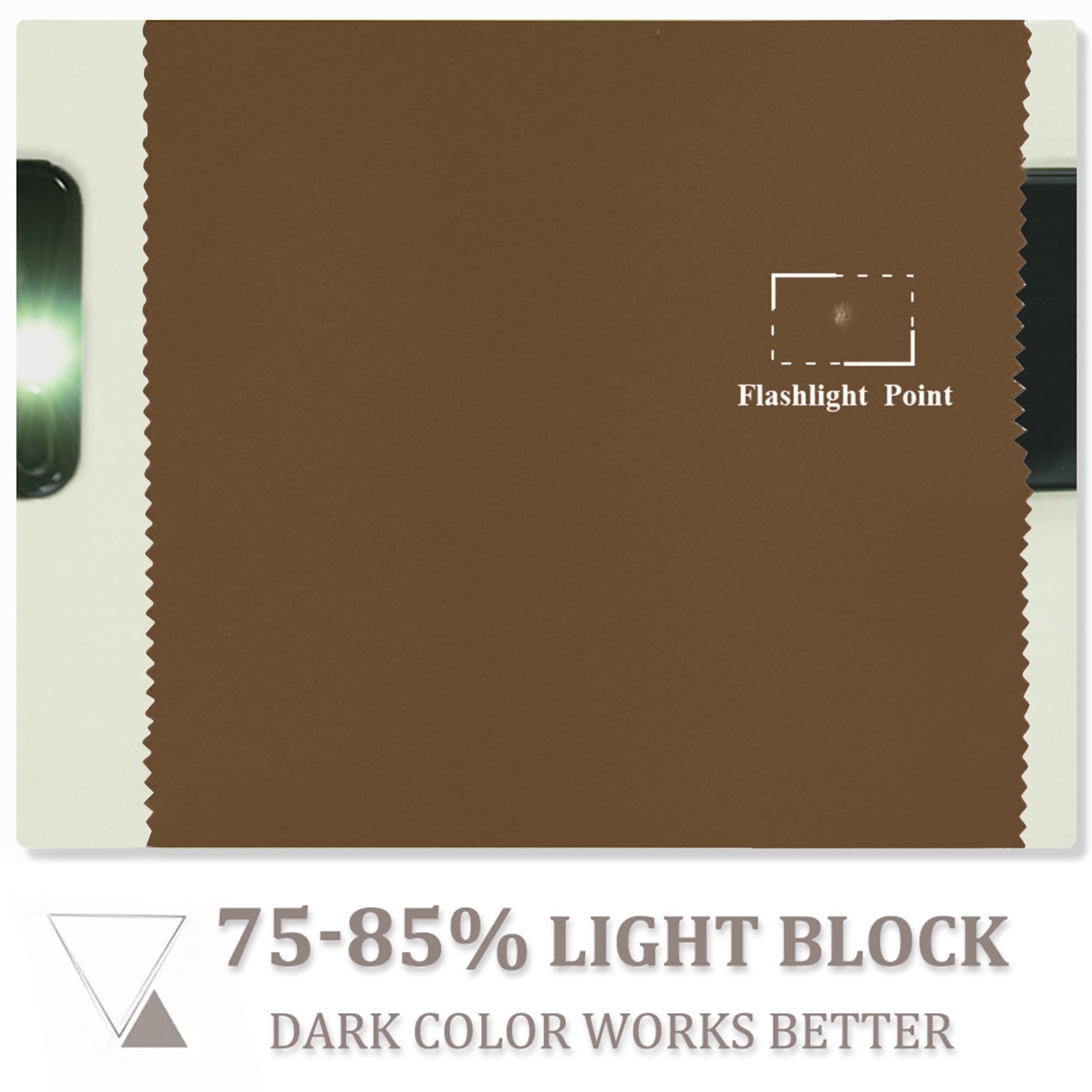 PONY DANCE Tenda Oscurante da Interno Tende Termiche Isolanti per Interni con Occhielli Curtains Camera da Letto e Soggiorno Moderne 2 Pezzi L 140 x A 240 cm, Marrone Dorato