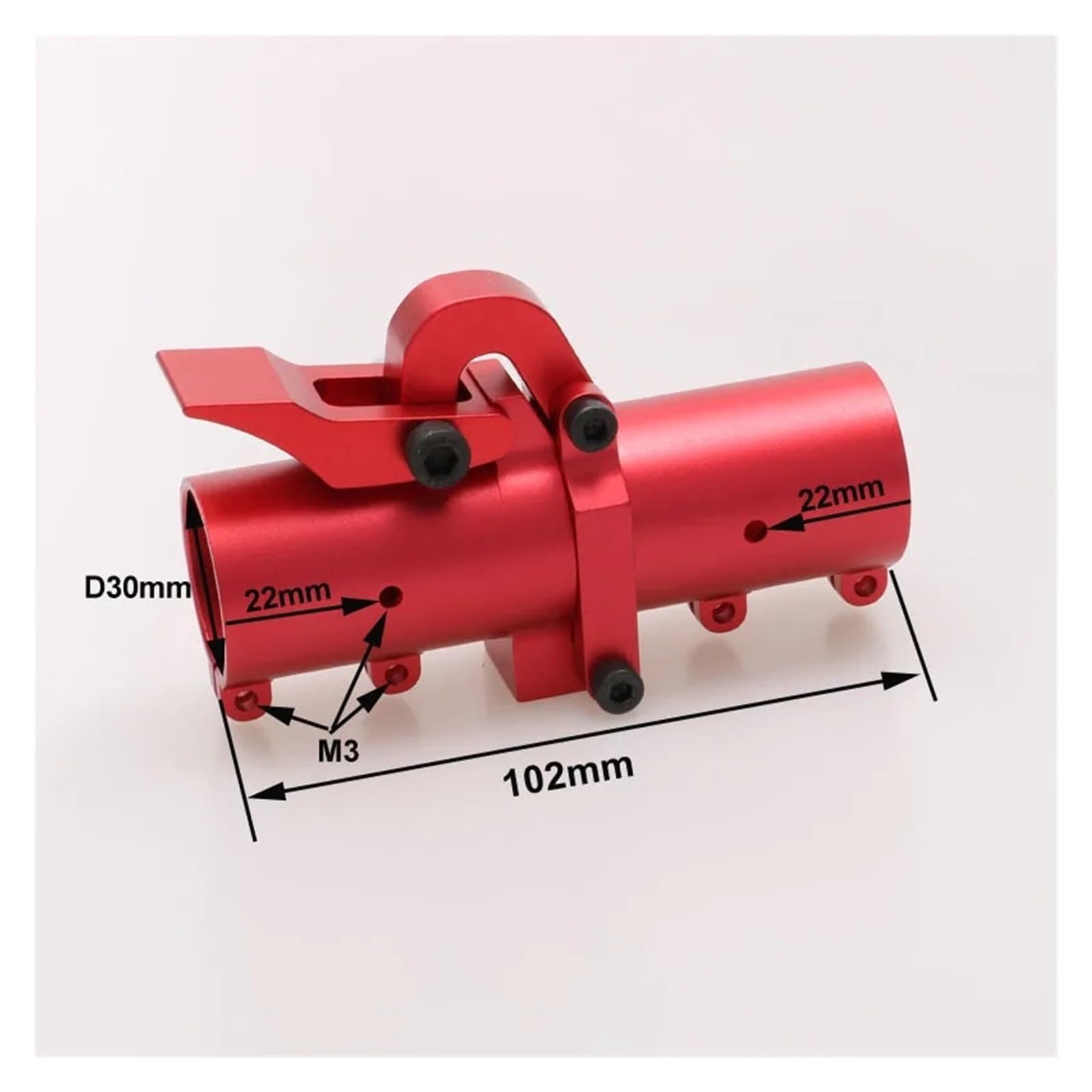 Compatible con UAV, Fijación Brazo Plegable Aluminio 30mm