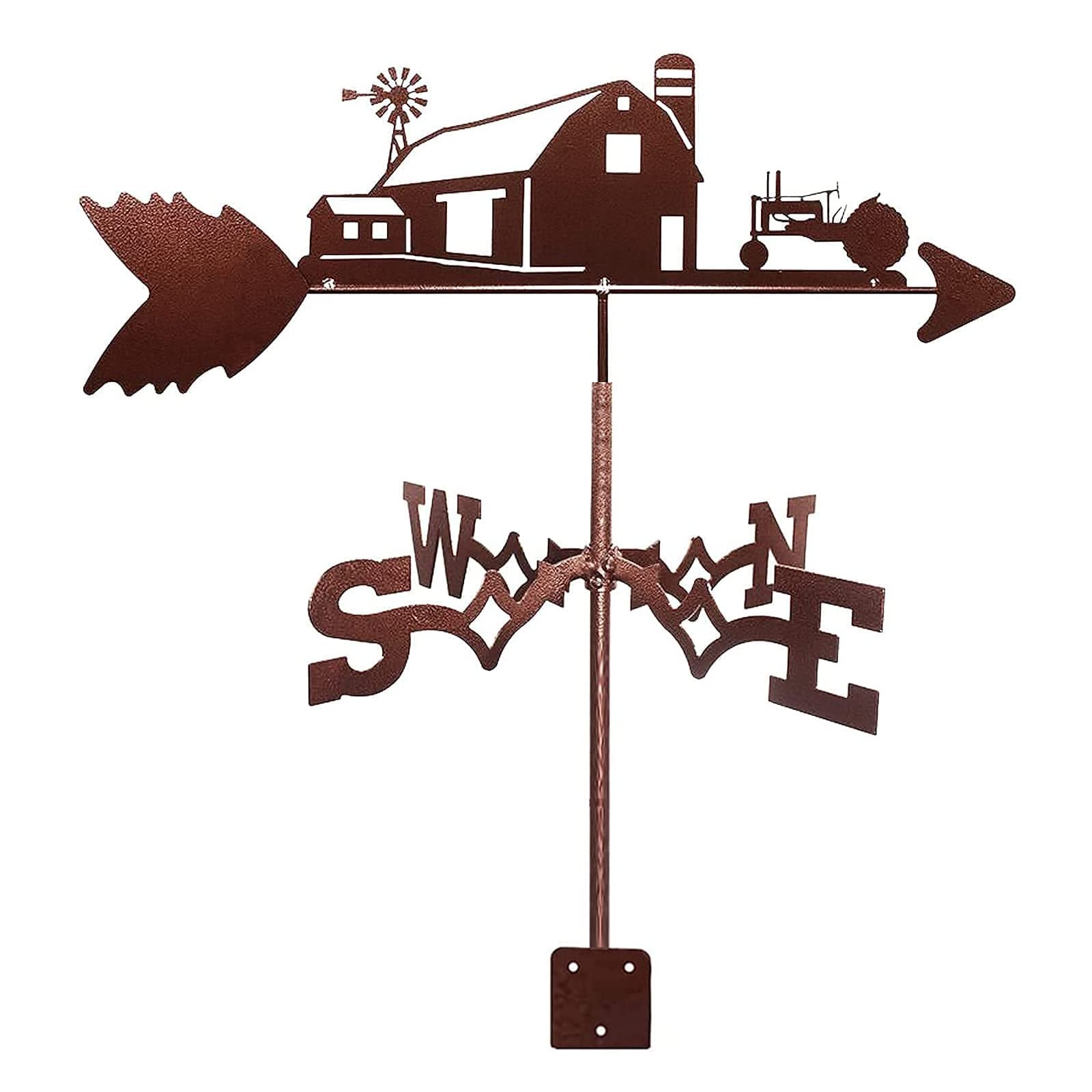 WIQUYBML Weather Vanes Wind Vane Stainless Steel Weathervane Direction Indicator Weathercock with Anti-Rust Coating for Garden/Doberman/35 * 50Cm
