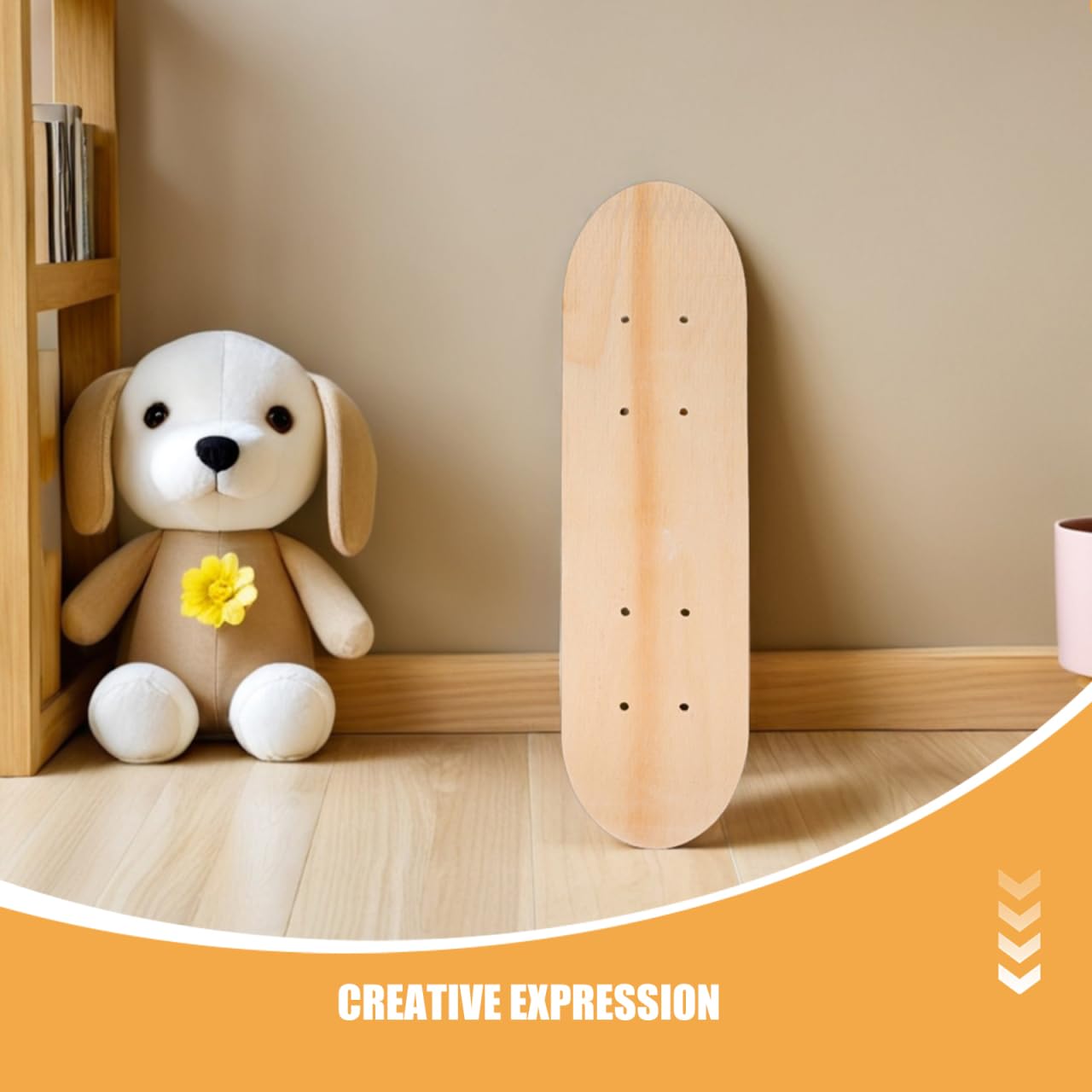 Didiseaon Skateboard Decks zum Selbermachen 3 Stück Packung Doppelte Tail Glatte Oberfläche 43cm Blanke Skateboards für Anfänger und Familienaktivitäten