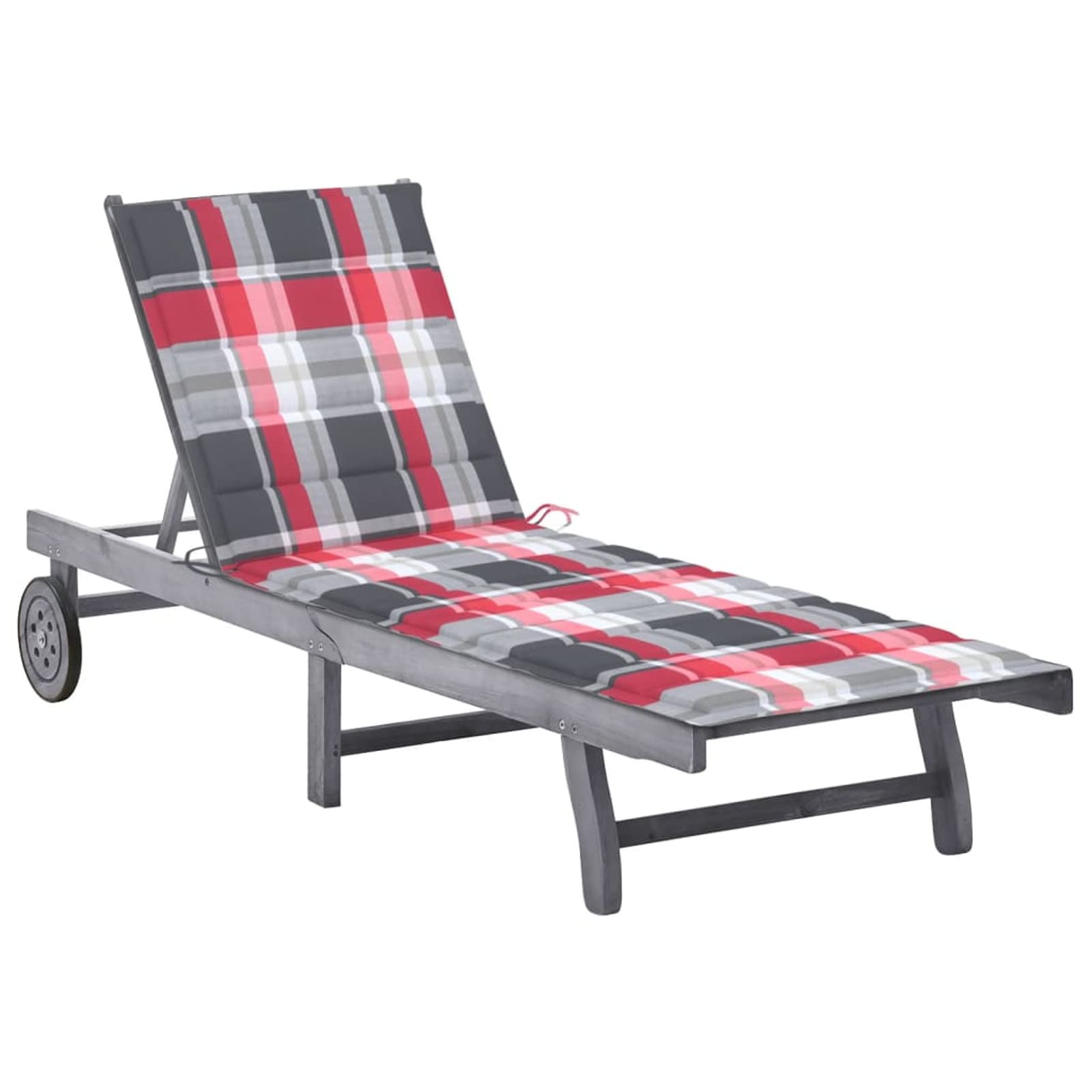 Chaise de relaxation de balcon avec coussin pour soulager le dos dehors