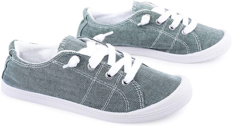 Women's Slip On Canvas Sneaker Low Top Casual Walking Shoes Classic Comfort Flat Fashion Sneakers - Image 5