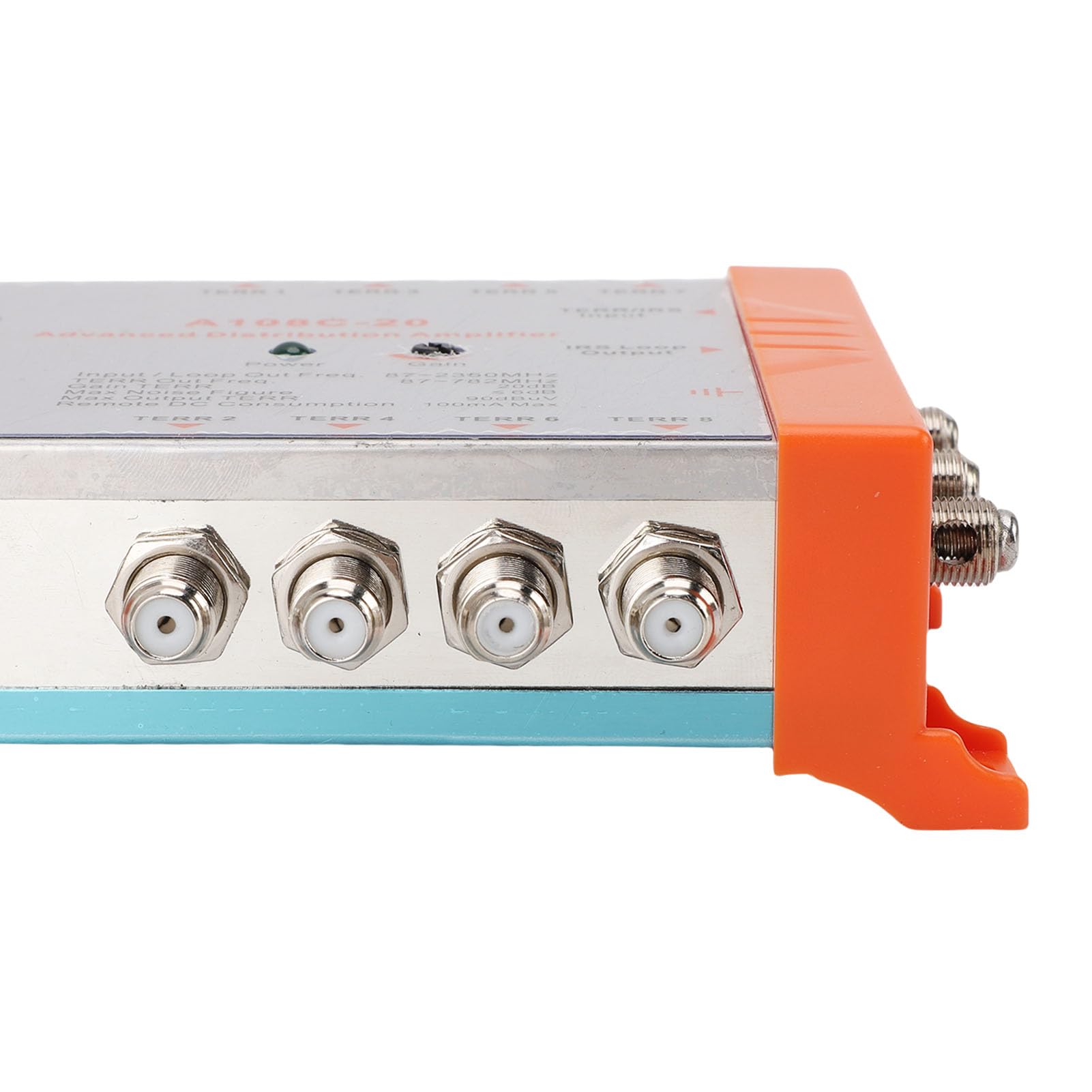 Annadue Amplificatore di Distribuzione Splitter a 8 Amplificatore TV Signal Booster Splitter Amplificatore di Antenna a più (Plug 'UE 220-240 V, 20-55 ℃, 42 ° C)