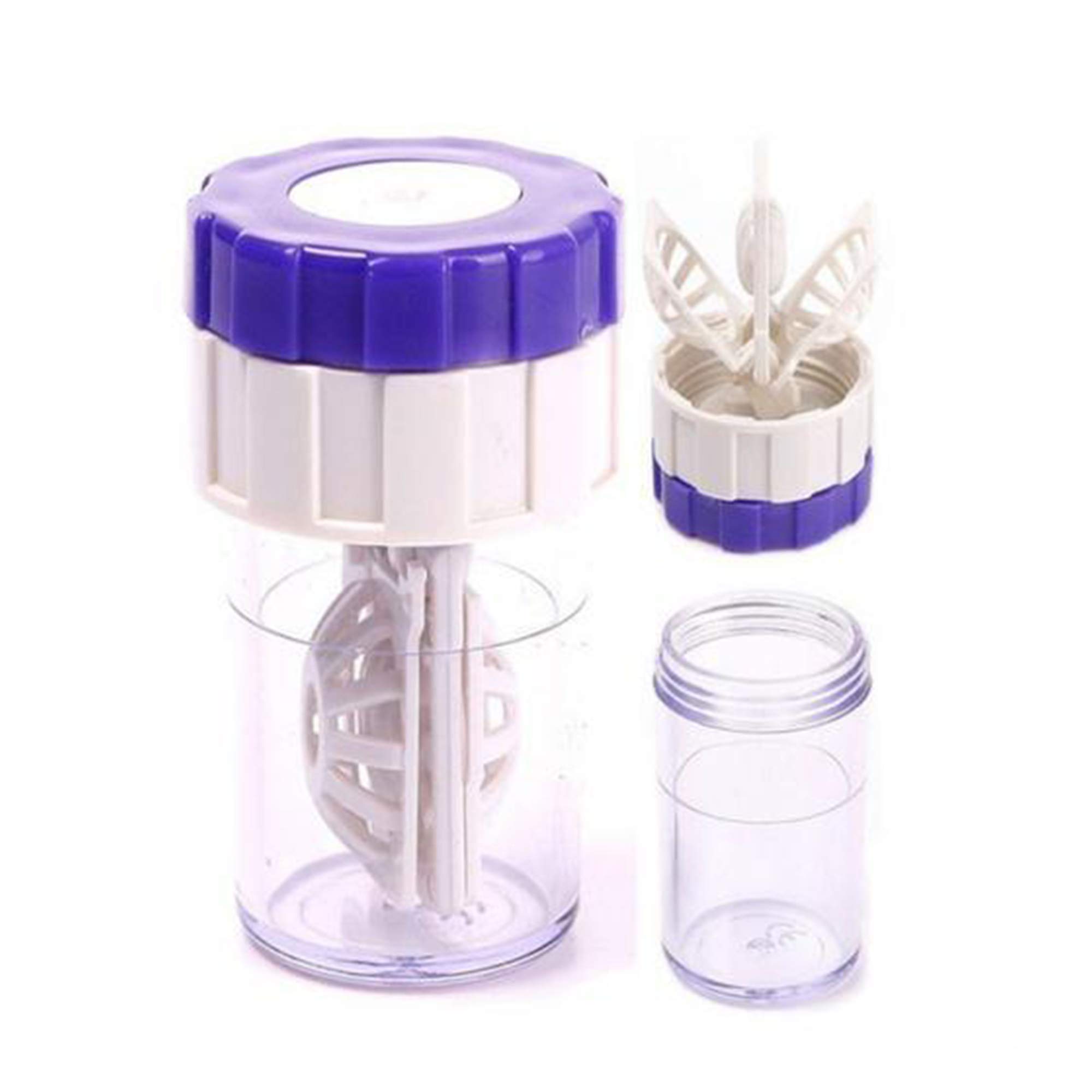 Visions India Spin & Clean Anti Bacetria Leak Proof Contact Lens Storage Case. (2 Pcs)