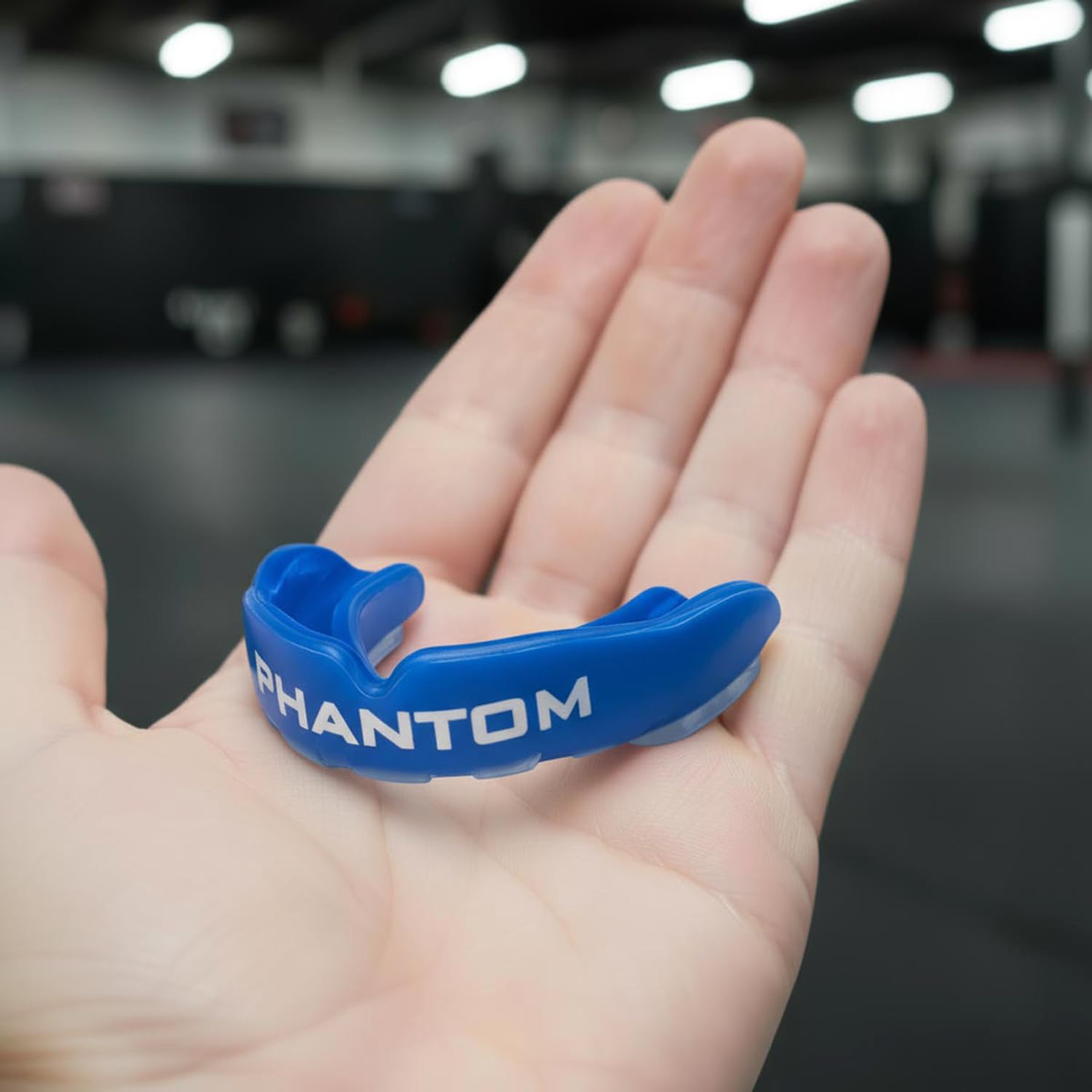 Phantom Mouthguard APEX Protège-dents pour adultes - Protège-dents Boil & Bite pour les sports de combat, le MMA, la boxe et le Muay Thai - Bleu